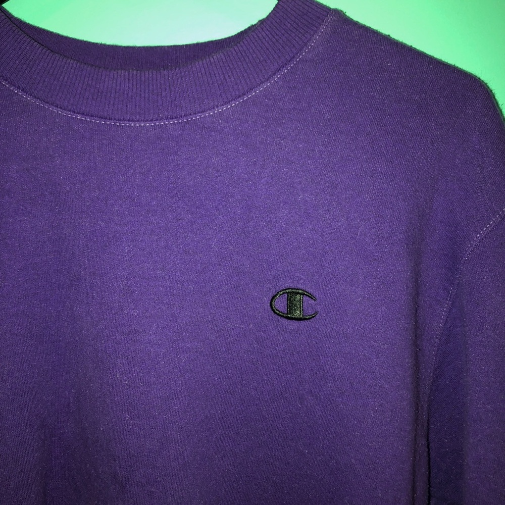 authentic purple Champion crewneck!